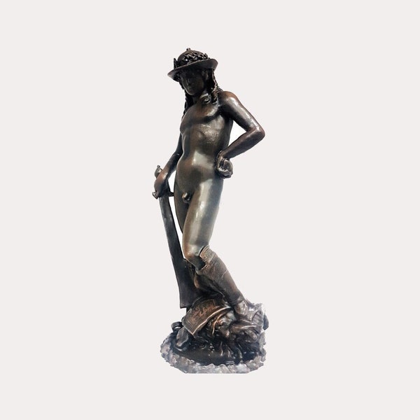 Donatello's Bronze Statue Of David / 3D Print /Hand Painted /Gift For Collectors