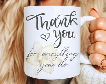 Personalized Thank You Gift Appreciation Gift Coffee Mugs, Nurse Gratitude Gifts, Gift For Friends, Gift For Coworkers, Retirement Gift Cups