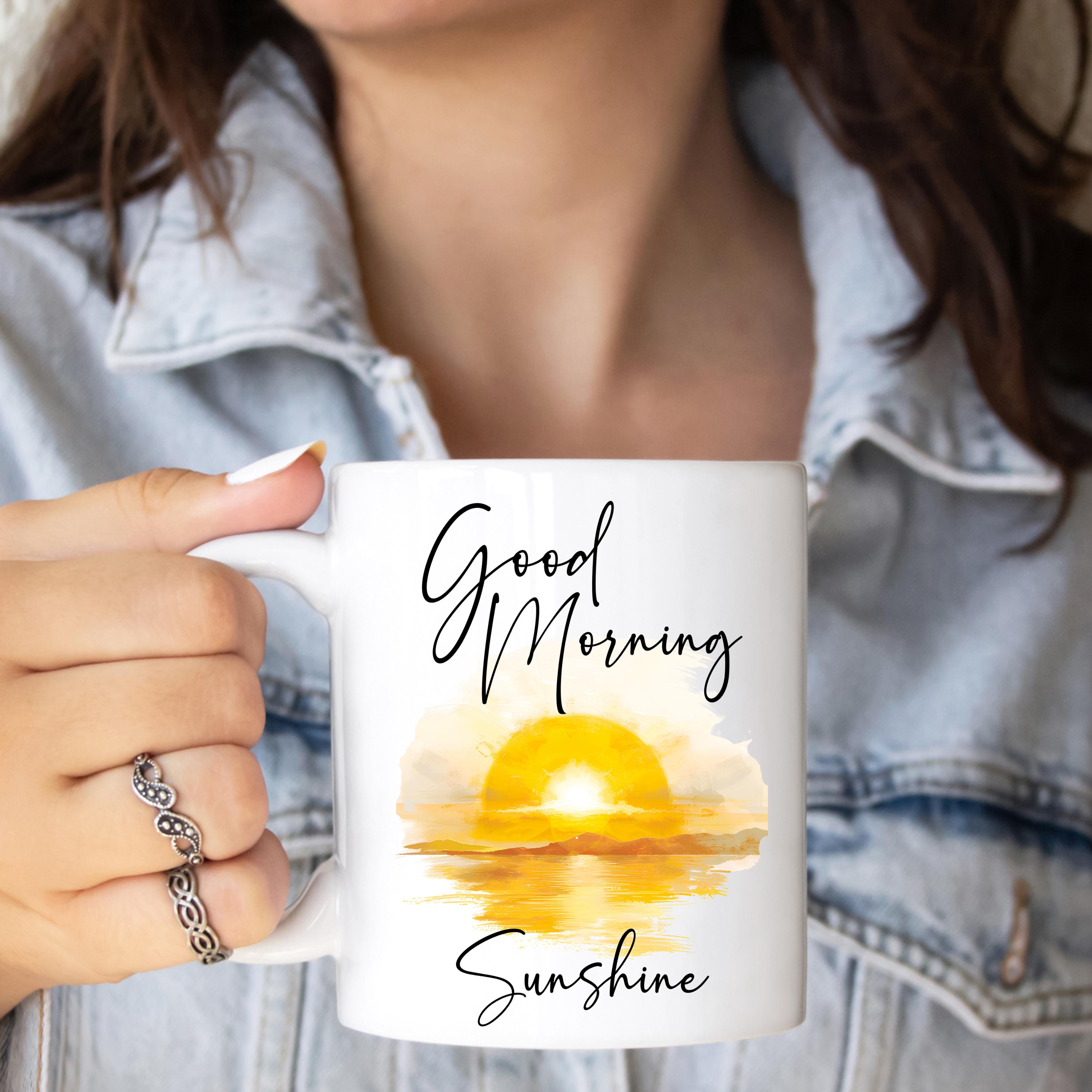 Good Morning Beautiful Coffee Mug or Coffee Cup, Coffee Mug Gift Idea 11 oz. Standard White Mug