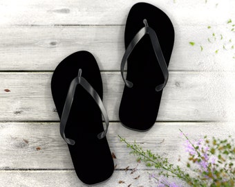 Black Flip Flops