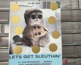 Lets Get Sleuthin Savings Challenge | FREE Shipping | Scratch Off