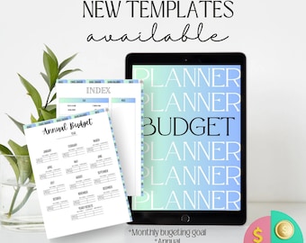 Monthly budget planner to help you track you spending and saving goals