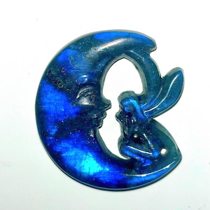 Moon & Fairy Shaped Labradorite Crystal