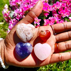 Heart Shaped Crystal Bundle for Self-Love