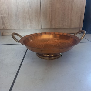 Vintage Copper Fruit Bowl