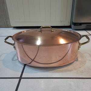 Ovale koperen soeppan