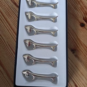 6er Set Hunde Messerbänkchen