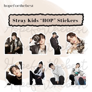 Stray Kids Neues Album HOP Aufkleber Skz Aufkleber Stray Kids Merch digitale png Aufkleber kpop merch skz merch hyunjin seungmin lee know felix