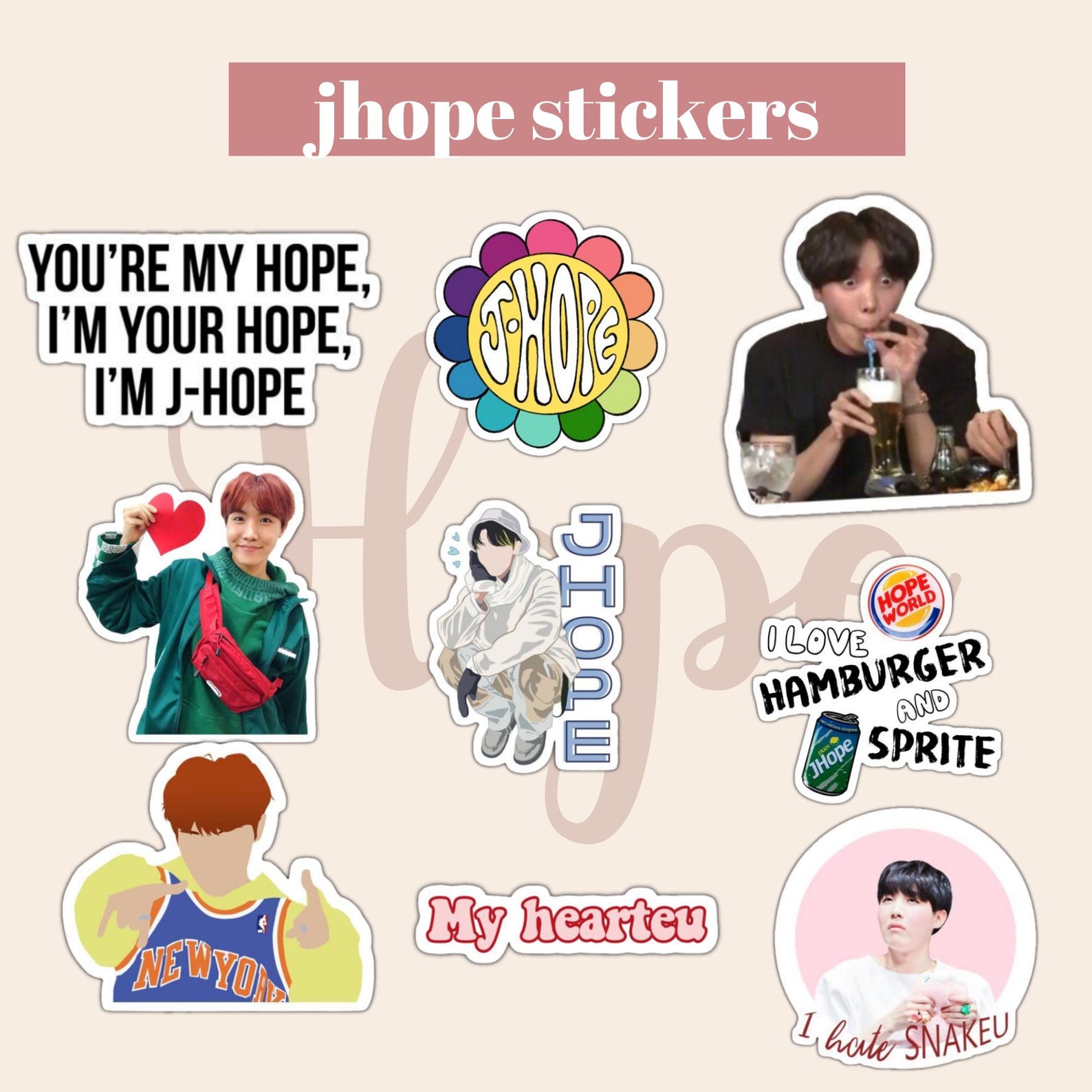 BTS Sticker Sheets With Transparent Background Png STICKER Bundle, BTS ...