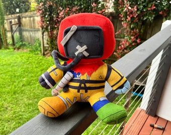 Rust Gift Game Hazmat Suit 8 Inch Premium Plushie for Decoration Setup Desk Bed Shelf Present Christmas