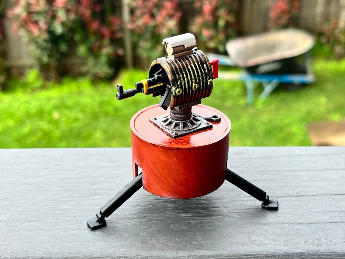 Rust Gift Game Vinyl Auto Turret Figure for Gaming Setup Present ...