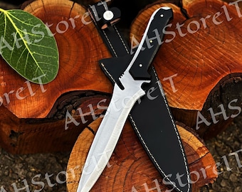 Jack Krauser Knife RE4 inspired by Resident Evil Custom Handmade Spring Steel Bowie Personalized Birthday Gift, Christmas Gift, Father Gift