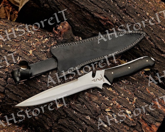 Jack Krauser Knife RE4 inspired by Resident Evil Custom Handmade Spring Steel Bowie Personalized Birthday Gift,Christmas Gift,Father Gift