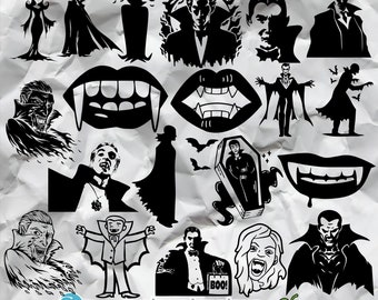 Vampire classic svg, Vampire silhouette clipart, Vampire lips, Vampire teeth, Vampirehalloween, Vampire lineart, Vampire horror designs