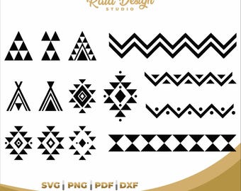 Aztec Patterns for printing, Instant Download