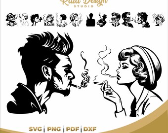 Smoker silhouette svg, woman smoking line art, woman smoking for quotes, skeleton man smoking silhouette, barbershop design, smoking man