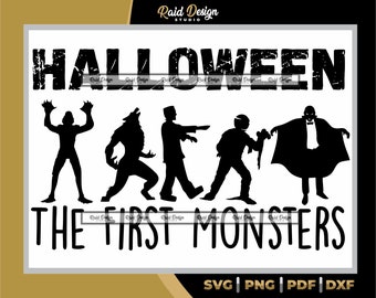 Classic Movie Monsters SVG, halloween classic png, classic monsters printable design, instant download, the best classic monsters ever