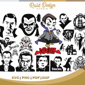 Dracula svg bundle designs, svg, png, pdf, instant download