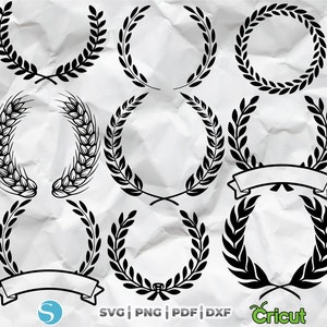 Silhueta de círculo de trigo, círculo de trigo clipart, círculo de trigo para título, círculo de trigo para marca, círculo para título, marca de trigo svg