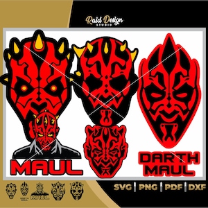 Movie character to print, Darth Maul svg, Darth Maul in svg, Darth Maul for sublimation, Maul's Face, png Maul's Face, dxf Maul's Face