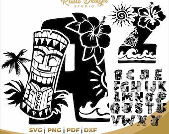 Aloha SVG Design, Hawaiian Flowers, Scan N Cut Design, Vinyl