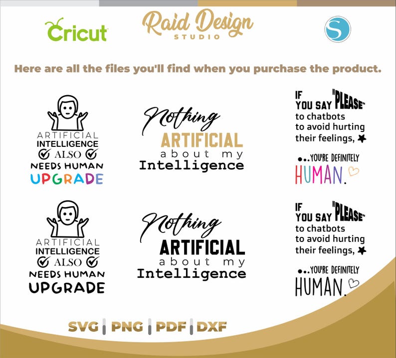 Roliga citat om artificiell intelligens, t-shirtidéer med hänvisning till artificiell intelligens, roliga fraser för artificiell intelligens i svg bild 4