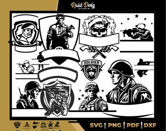 Soldiers monogram in svg, designs for military, monogram for soldier name dxf, digital files for instant download, designs for father's day