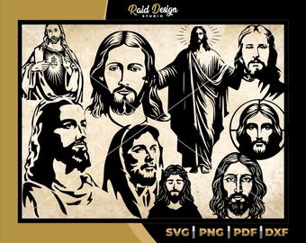 Jesus Christ silhouette in svg, Jesus Christ design, holy image of Jesus, cute Jesus design for printing, Jesus silhouette for easy cutting
