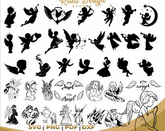 Designs of cute angels for commercial use