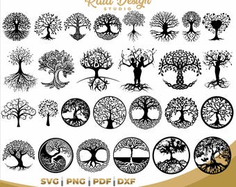 Tree of life, silhouette of tree for t-shirt, svg tree of life for photo, tree cut file, svg tree of life designs, cut file