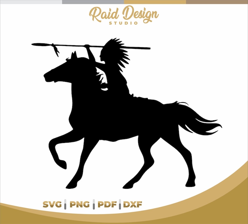 Native American Silhouette Bundle, Svg Native American and Horse ...