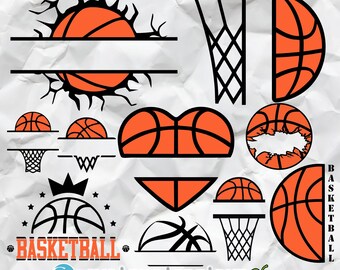 Basketball Monogram, Svg Monogram sports, Name in the monogram basket, basketball designs, name and team monogram, basketball clipart