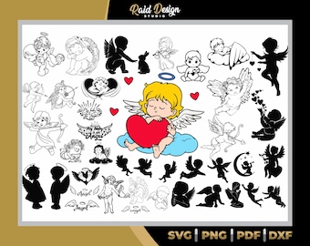 Baby Angel SVG, DXF, PNG, PDF