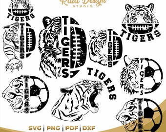 Soccer Tigers logo in svg for sublimation