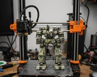 BattleTech Mech STL File – 3D Printable War Robot for Tabletop Gaming