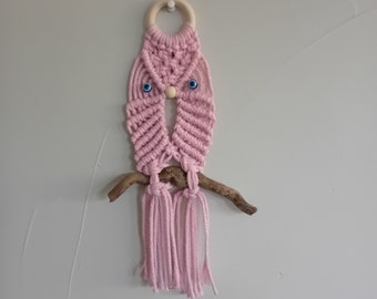 Hibou en macramé Louise