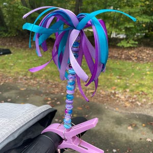 Barnvagnsflagga - Blå & Lila