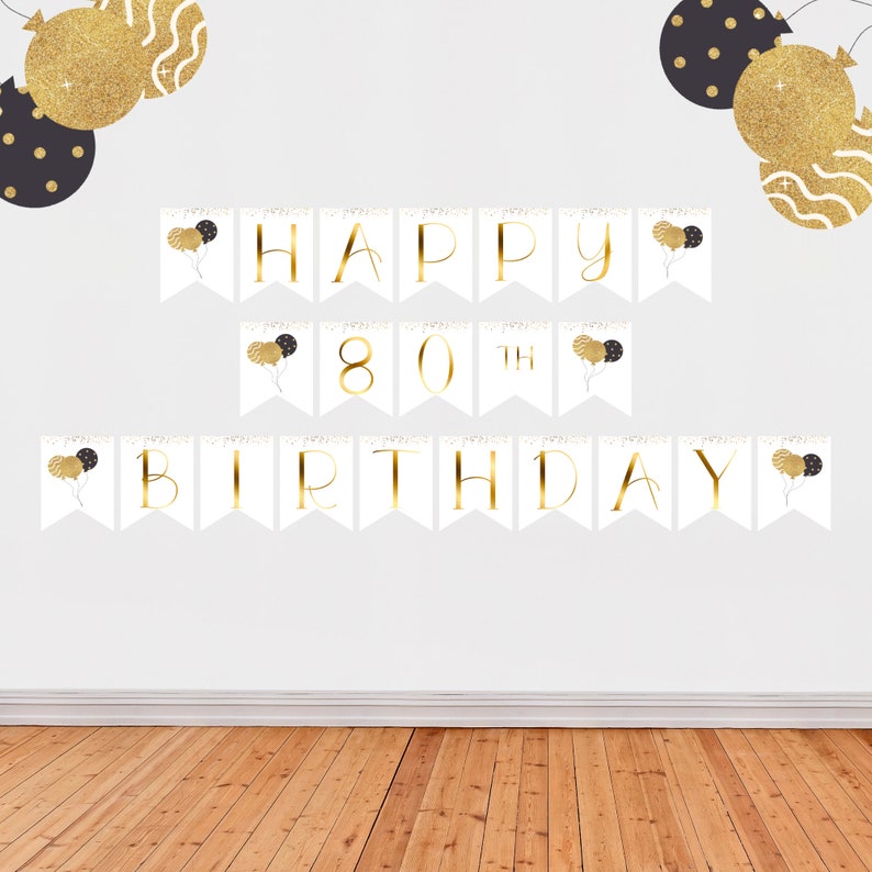 80th Birthday Party Invitation and Decorations | Aged to Perfection ...