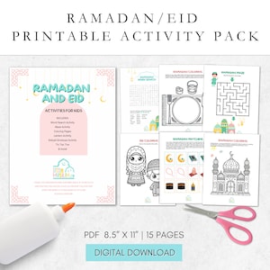 Ramadan Activity Printable, Eid Activities, Ramadan Activity Book, Ramadan Printable, Eid Activity Book, Ramadan Coloring, Ramadan Kids