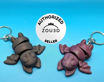 Flexi 3D Printed Bat Keychain