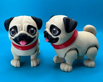 Pug Dog Desk Toy Fidget | 3D Printed