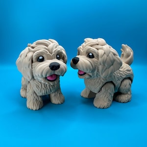 Golden Doodle Fidget Desk Toy Dog | 3D Printed