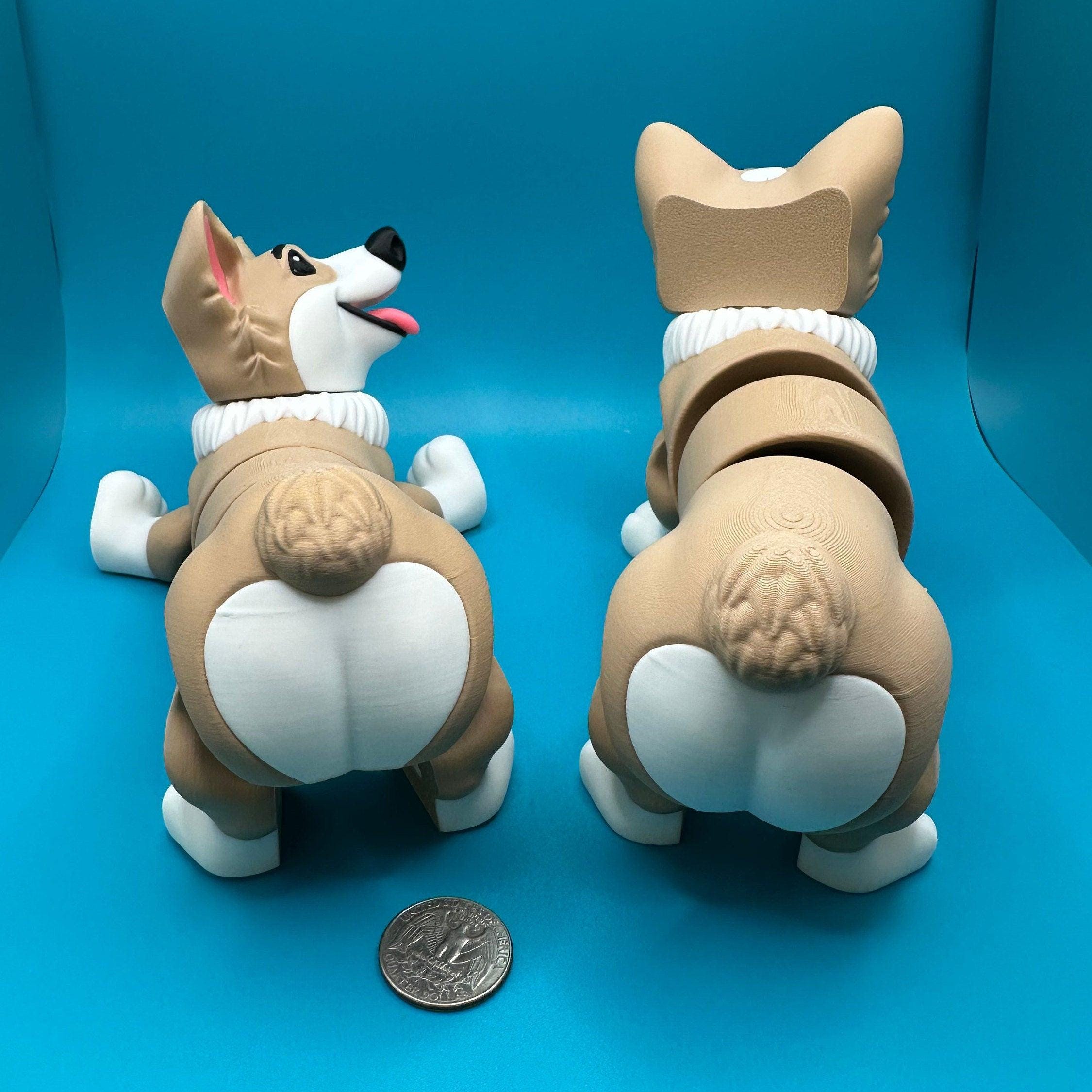 CORGI TOYS ディスプレイ用フィギュア Articulated 3D Printed Corgi - Etsy