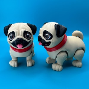 Pug Dog Desk Toy Fidget | 3D Printed