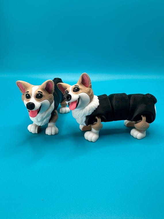 CORGI TOYS ディスプレイ用フィギュア Articulated 3D Printed Corgi - Etsy