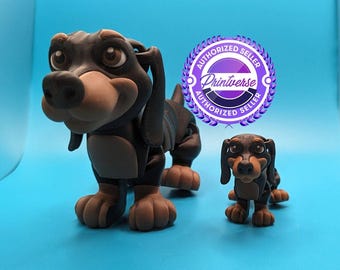 Flexi Dachshund Dog | Printverse | Multi-Size | Cute Dog