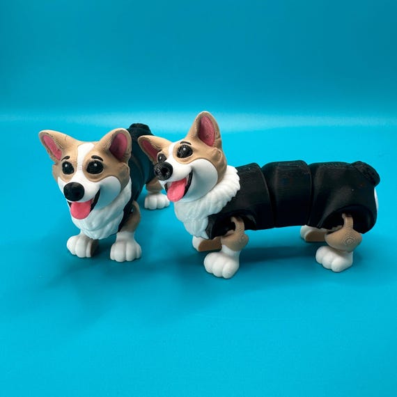 Articulated 3D Printed Corgi - Etsy