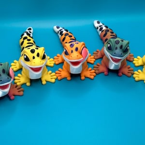 3D Printed Leopard Gecko Toy