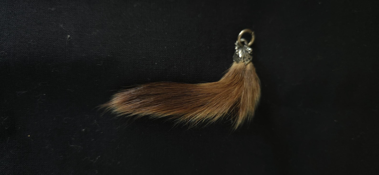 German Traditional Silver Chariwari pendant, Fur and Silver, 1970th