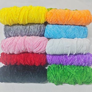 42 Colors Amigurumi Animal Doll Velvet Yarns 95 gram, Soft Velvet Yarn, Gradient aqus polyacrylic and cottonfor crocheting and knitting